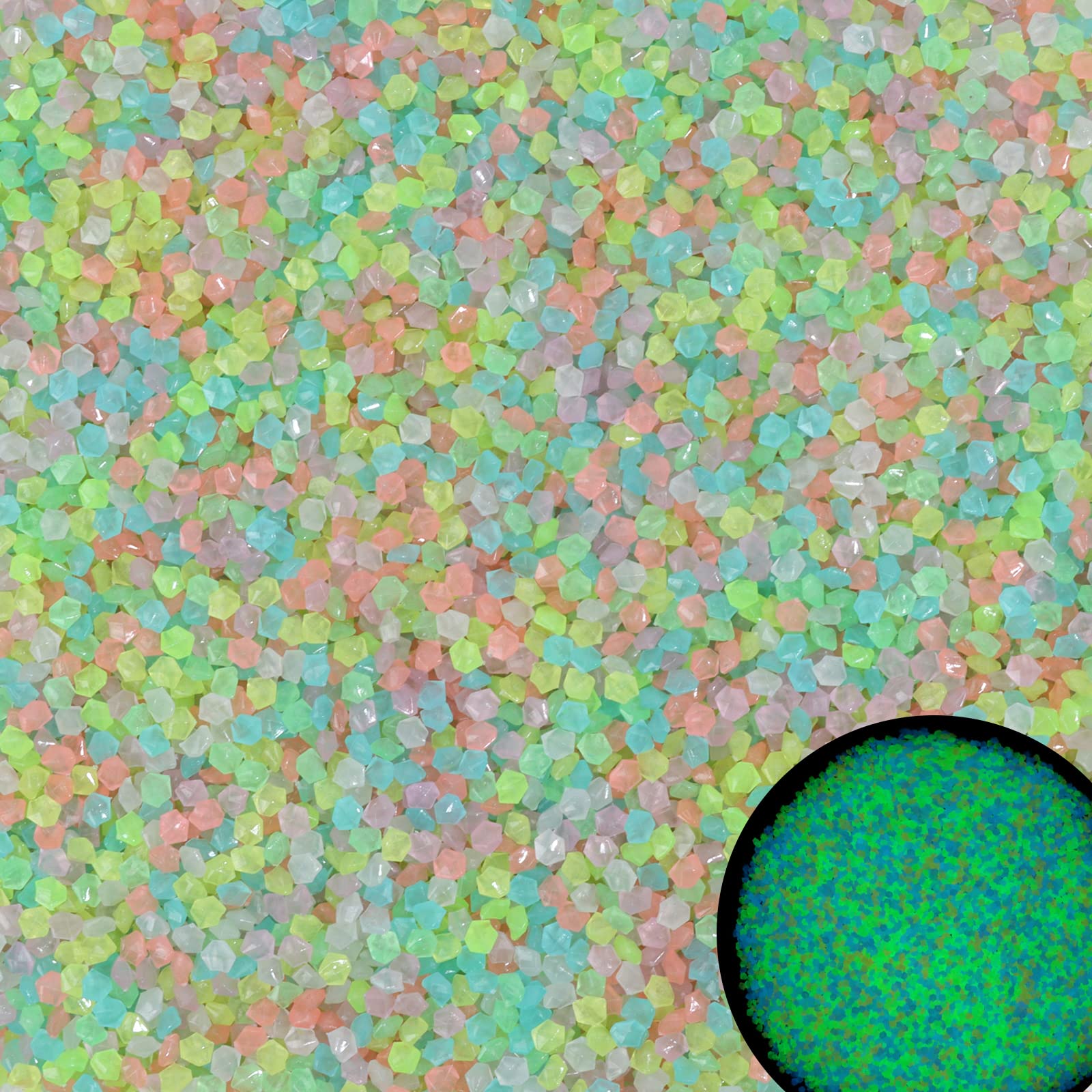 1000Pcs Luminous Sand Glow In  - Fish Aquarium Home recension och pris