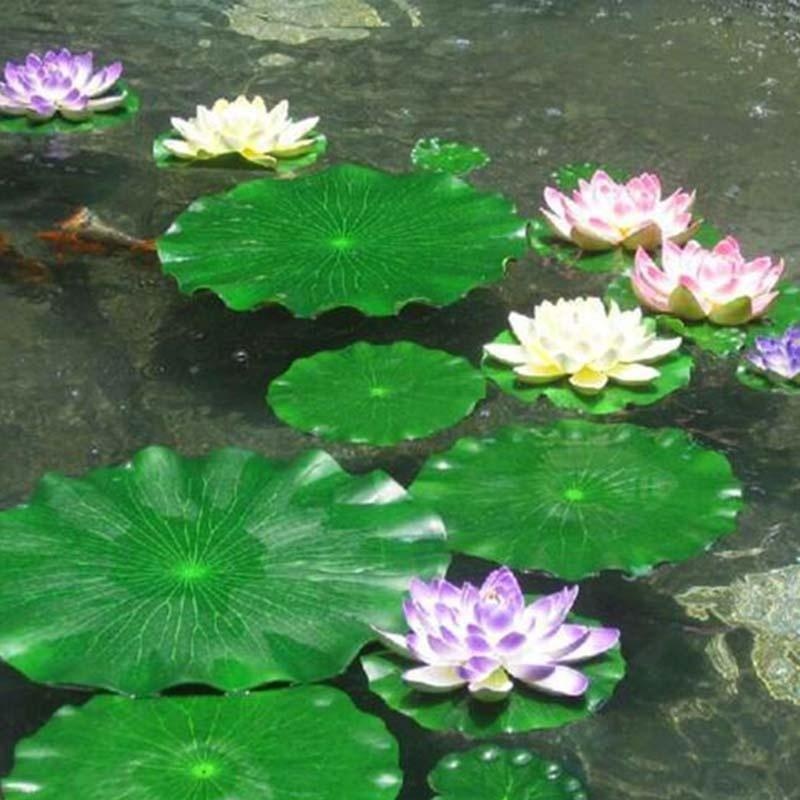 2026 Artificial Water Lily Lot - Fish Aquarium Home recension och pris