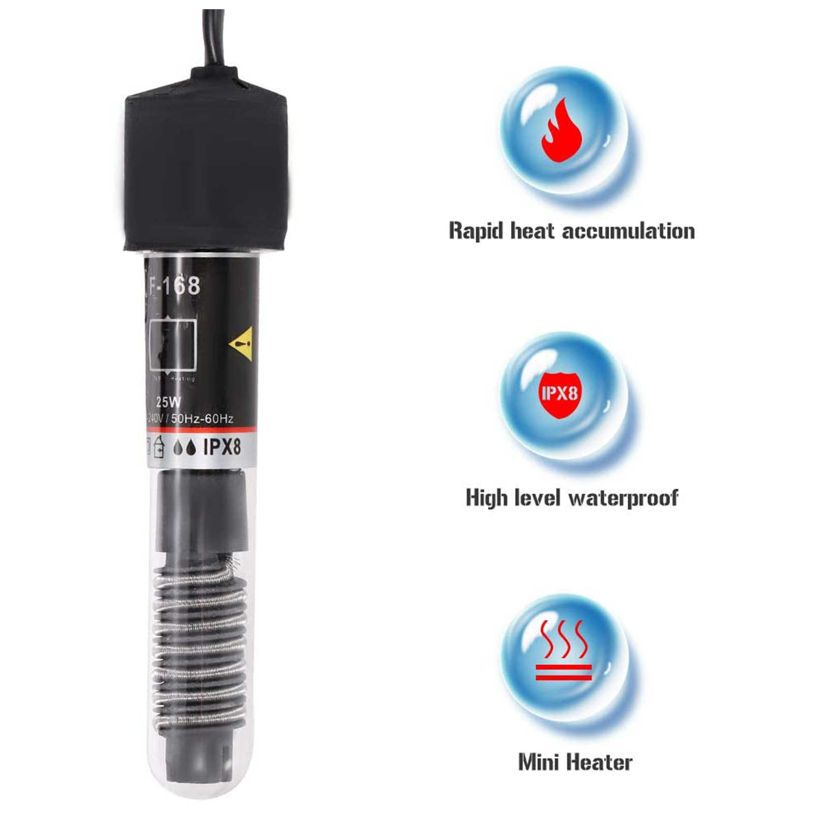 Mini Aquarium Heater Submersib - Fish Tank Heater recension och pris