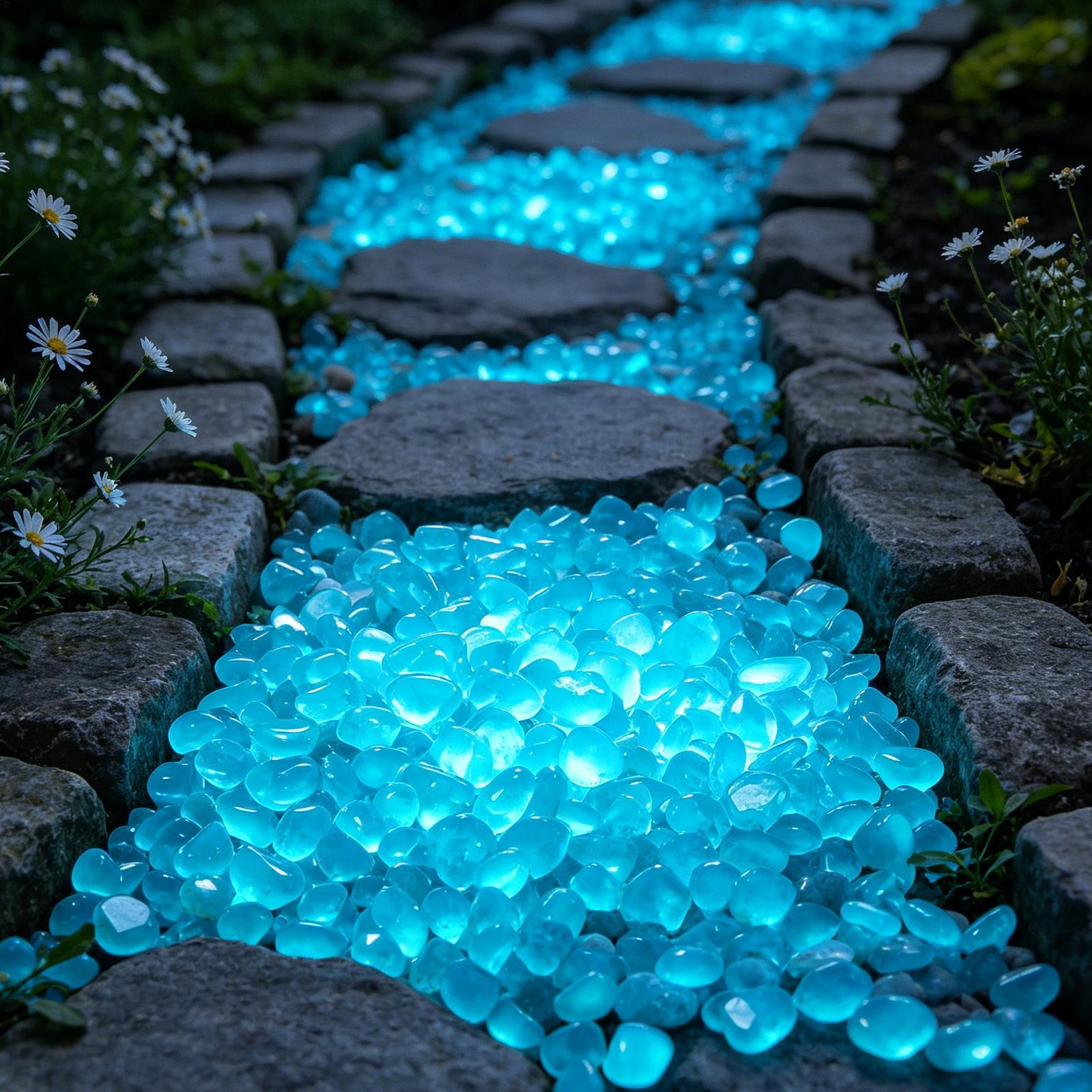 300Pcs Luminous Rock Stone Res - Fish Tank Gravel recension och pris