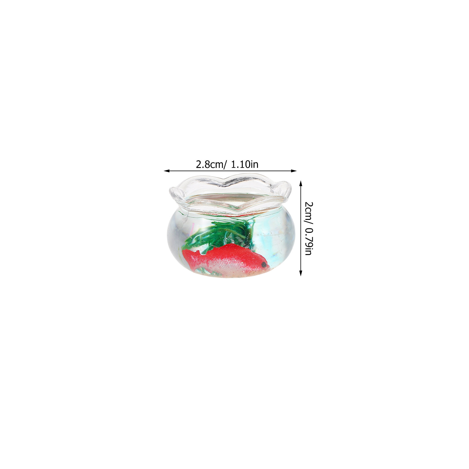 5Pcs Mini Fish Bowl Realistic  - Aquarium Fish Tank recension och pris